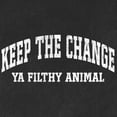 thumbnail image 6 of Wild Bobby Vintage Movie Quote Keep The Change Filthy Animal Men Premium Tri Blend T-Shirt, Vintage Black, Small, 6 of 6
