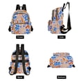 thumbnail image 2 of Fashion Quilted Backpack for Women Lightweight Travel Daypack Casual Bag for Shopping Travel Hand-painted Watercolor Floral S, 2 of 7