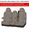 thumbnail image 4 of coverdream Sienna Seat Covers Custom Fit for 2021-2026 Toyota Sienna LE/XLE (8-Passenger),2nd Row Bench w/Removable Middle Seat Breathable Polyester(Full Set,Black), 4 of 8