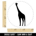 thumbnail image 2 of Giraffe Standing Solid Self-Inking Rubber Stamp Ink Stamper - Red Ink - Small 3/4 Inch, 2 of 7