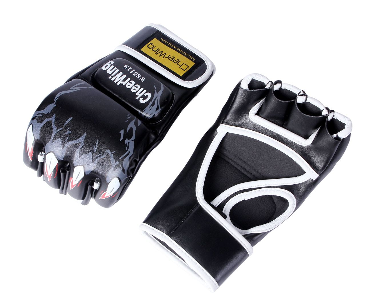 Sparring Grappling Boxing Gloves Fight UFC MMA Punch Ultimate Mitts PU Leather