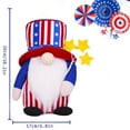 thumbnail image 3 of Antqov Gnome Doll 4th of July Gnomes Handmade Fourth of July Decorations for Home, Striped Five Pointed Star Dwarf Faceless Doll Kitchen Tiered Tray Decorations, 3 of 7