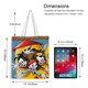 thumbnail image 5 of Animaniacs Bolso de tela con estampado de lienzo para mujer, bolsa de compras reutilizable y estética, con cremallera interior, regalo para mujer,40*45cm., 5 of 6