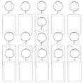 thumbnail image 7 of Clear Acrylic Photo Frame Keychain for Keys Great DIY Accessories 16pcs Clear, 7 of 7