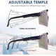 thumbnail image 4 of Gafas de sol deportivas, gafas de sol polarizadas para ciclismo, béisbol, correr, conducir, pesca, golf, esquí Xemadio WMZL-983-8, 4 of 6