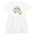 thumbnail image 3 of Inktastic I Love My Gigi to the Moon and Back Girls Toddler Dress, 3 of 5