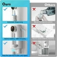 thumbnail image 3 of 2X Mouthwash Dispenser for Bathroom, 18.26 Oz (540Ml) Touchless Auto Mouth Wash Dispenser with Magnetic Cups White, 3 of 8