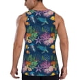 thumbnail image 3 of Xecao Undersea Animals Men's Tank Top Workout Quick Dry Sleeveless Gym Jogging Muscle Shirts Summer Swim Beach Tops, 3 of 9