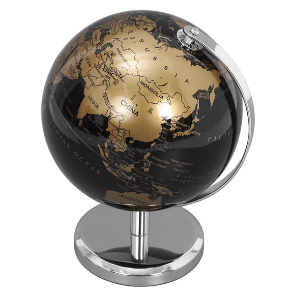 MLINS Rotating Globe World Map Globes for Adults and Kids, Educational Home Office Decor, Desktop Geography Sphere
