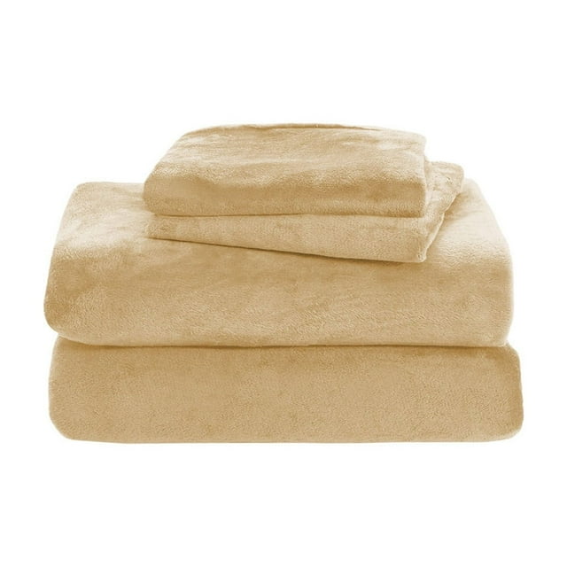 Christmas Flannel Sheets Elegant and Soft Velvet Flannel Bed Sheet Set, Comfortable, Warm, Anti Static, Non Pilling, Fuzzy Velvet Flannel Wool Bed Sheet Set Flannel Sheet Set