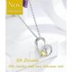 thumbnail image 2 of I Am a Child of God Heart Cross Birthstone Necklace Jewelry Baptism Gifts First Communion Gifts for Girls Goddaughter Daughter Teens Women, 2 of 4