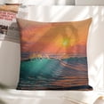 thumbnail image 6 of sunset wave ocean linen throw pillowcase decoration pillowcase gifting preferred 24x24 inch cushion cover 4 sets sofa pillowcase sofa bedroom living room car, 6 of 8