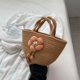 thumbnail image 2 of Firefly hope Bolso de hombro tejido para mujer, bolso de mano y neceser, elegante bolso de playa de verano, 28 x 11 x 15 cm (blanco B), 2 of 4