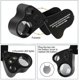thumbnail image 5 of 30x 60x Illuminated Jewelers Eye Loupe Magnifier, Foldable Jewelry Magnifier With Bright Led Light, 5 of 5