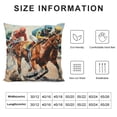 thumbnail image 6 of Nawypu Throw Pillow Cover Horse Racing Themed Party Decoration for Couch Sofa 2pcs, 6 of 6