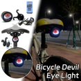 thumbnail image 2 of Demon Eye Bikes Taillight, 1/2pcs Led Dynamic Devil Eyes Light for Bicycle with Muti Colors Modes and DIY Personalized Light Display, Waterproof, USB Rechargeable, for Smart Bikes,Cycle, 2 of 10