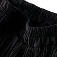 thumbnail image 2 of SWSMCLT Women's Pleated Tutu Skirt Ruffle Fashion Chiffon Skirt Bubble Skirt Cute Summer Casual Elastic Waist Black Small-X-Large, 2 of 4