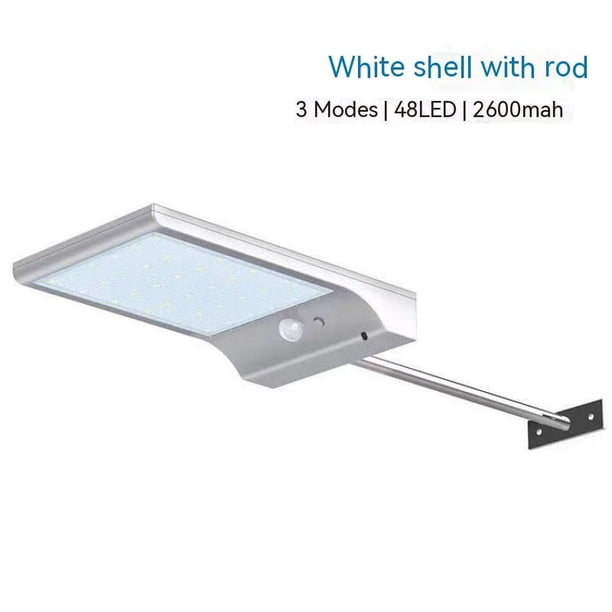 Luz solar para exteriores, luces de pared con sensor de movimiento con postes de montaje, luz detectora impermeable, iluminación de seguridad para porche de Granero