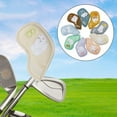 thumbnail image 6 of 9Pcs Golf Club Head Covers Sticky Closure for Women Men Golf Iron Covers Set Mixed Color, 6 of 8