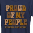 thumbnail image 3 of Instant Message - Proud of my People - Women's Short Sleeve Graphic T-Shirt, 3 of 6