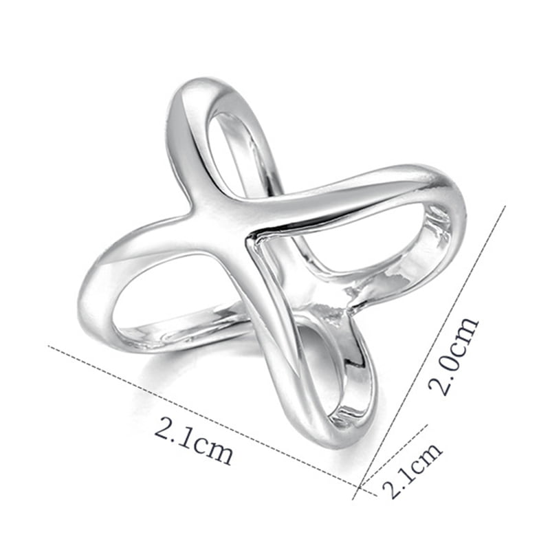 1pc Silver/gold-plated Cross Shaped Hollow Out Scarf Ring For Scarf, Shawl,  Hijab, Neckerchief