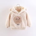 thumbnail image 6 of Mercatoo Toddler Baby Girls Sh𝐞rpa Fle𝐞ce Warm Ear Hoodie Sheep Pattern Long Sleeve Pullover Tops Winter Fall Warm Clothes, 6 of 8