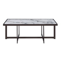 Steve Silver Kayley Contemporary 48" Rectangle Coffee Table, White