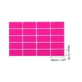 thumbnail image 2 of Unique Bargains 2000 Autocollants Rectangulaires Colorés, Étiquettes de Code Couleur, Feuille Auto-Adhésive 1.57x0.75 Pouces Rouge Rose, 2 of 5