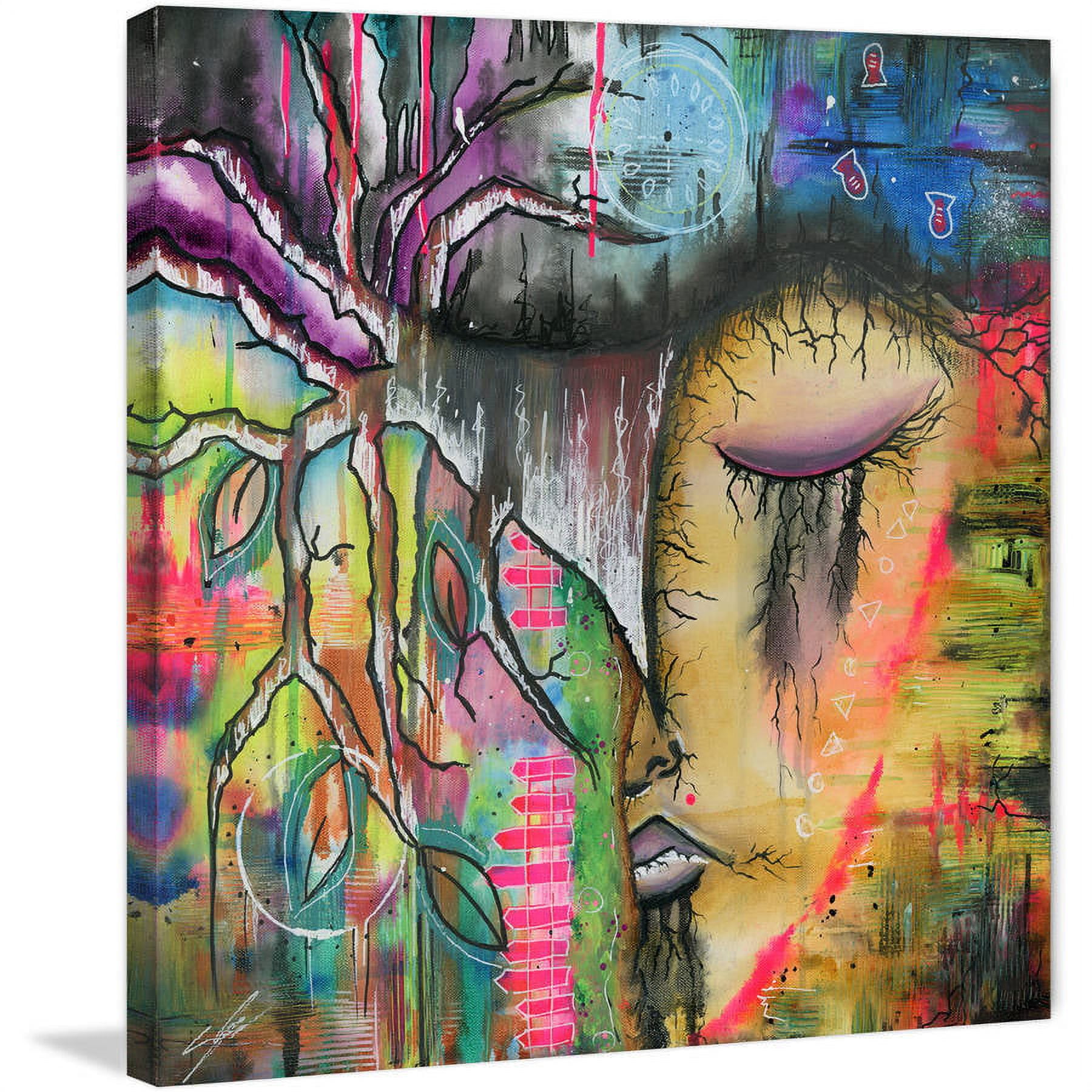 "Buddhist" Painting Print on Wrapped Canvas