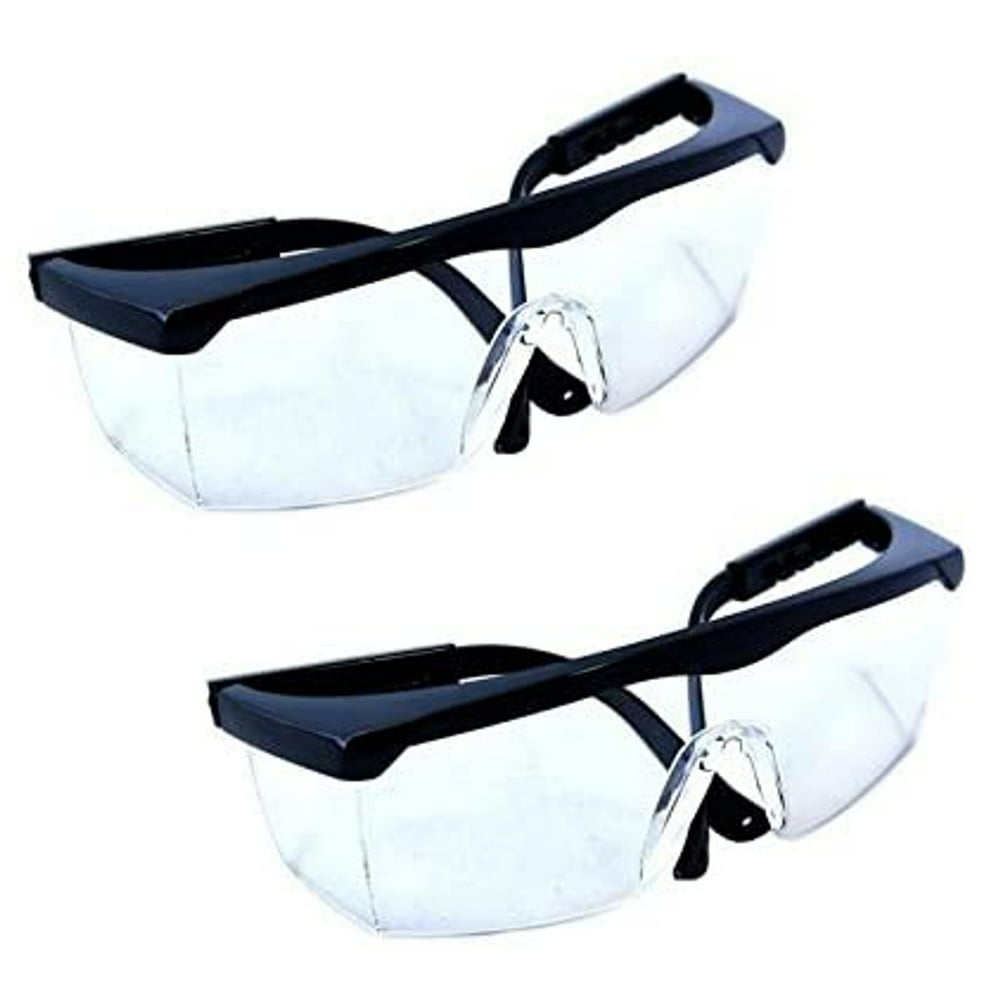 HQRP 2 pair UV Protection Glasses / Safety Goggles for Wood Metal
