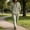 Army Green, variant on Natural Linen Two-Piece Set With Hooded Henley Top And Drawstring Pants Button Down Linen Shirts with Hood and Beach Pants Loose Fit Casual Vacation Outfits Army Green L