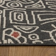 thumbnail image 6 of Ox Bay and Evette Rios Dora 8' x 9'9" Black/Ivory Geometric Indoor/Outdoor Area Rug, 6 of 7