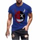 thumbnail image 2 of Blusas y camisas de manga corta y cuello redondo para hombre. Blusas/camisetas de manga corta con cuello redondo y estampado de Halloween para hombre. Blusa para hombre., 2 of 5