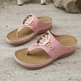 thumbnail image 7 of ShiShine Womens Wedge Thong Sandals Slip On Flip Flops Comfortable Casual Summer Beach Walking Shoes, 7 of 7
