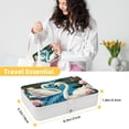 thumbnail image 5 of Swan Elegant PU Leather Jewelry Organizer Box with Removable Compartment, Portable Earring Organizer and Bracelet Holder, 5 of 6