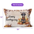 thumbnail image 4 of Happy Thanksgiving Doberman Pinscher Welcome Thankful Fall Autumn Pumpkin Pillow Cushion Double Sided Doberman Dog Lover Gifts Throw Pillow - 02021, 4 of 4