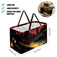 thumbnail image 2 of Fireflies Large Capacity Reusable Oxford Cloth Grocery Basket - Foldable Shopping Bag for Picnics & Shopping, 2 of 7