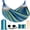 Blue & Green, variant on Hammocks Outdoor Camping Double Hammock with Spreader Bar, Tassel, Hammocks for Outside, Beige