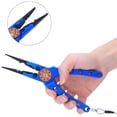 thumbnail image 4 of Alicates para señuelos de pesca de aleación de aluminio, abrazadera de Control de pesca, herramienta cortadora de pescado, azul, 4 of 10