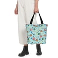 thumbnail image 4 of Kdxio Travel1 Women Reusable Grocery Bags Foldable Ripstop,Reusable Shopping Bags for Shopping,Gym,Gift, 4 of 5
