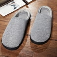 thumbnail image 5 of Up to 65 off!Lolmot Slippers for Women Men Indoor Comfy Solid Flock Non-slip Floor House Slippers Couples Gifts Winter Warm Plush Home Bedroom Shoes, 5 of 6
