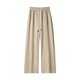 thumbnail image 3 of Ceisia Men's Trendy Solid Color Gift Elastic Drawstring Waist Straight Casual Trousers with Pockets, 3 of 6