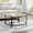 Black, variant on Durisen Oval Coffee Table - Tempered Glass Storage - 36 in, Black