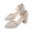 Silver, variant on Pointed Toe Chunky Heels for Women Sparkling Pumps with Rhinestone Ankle Strap Low Heels for Dress Party Wedding