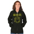 thumbnail image 3 of Graduate 90s Throwback Graduation Zip Up Hoodie Men's Women's Brisco Brands S, 3 of 6