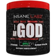 Insane Labz I am God Pre Workout Powder, Apple, 25 Servings