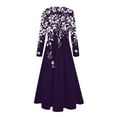 thumbnail image 5 of FrzhBrz Women's Summer Casual Maxi Dresses Fall Long Sleeve Floral Printed Casual Dress with Pockets, 5 of 7