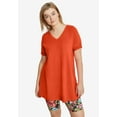thumbnail image 3 of Ellos Women's V-Neck A-Line Tunic Tunic, 3 of 6
