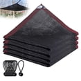thumbnail image 4 of Bearachild Tela de sombra de * 2m Lona de sombra de gran tamaño Ultra Durable Black Outdoor Sun Shade Screen Mesh Net Lonas con 10 bolas Jardín y Patio, 4 of 6