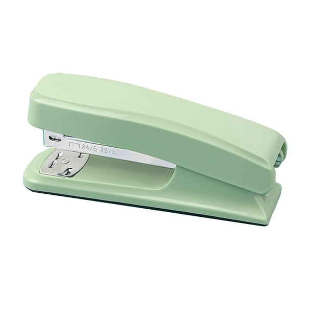 Mini grapadora portátil pequeña para papel, máquina de encuadernación manual para estudiantes, oficina, hogar, escuela, uso en escritorio, grapadora de plástico con forma de H para aula, suministros
